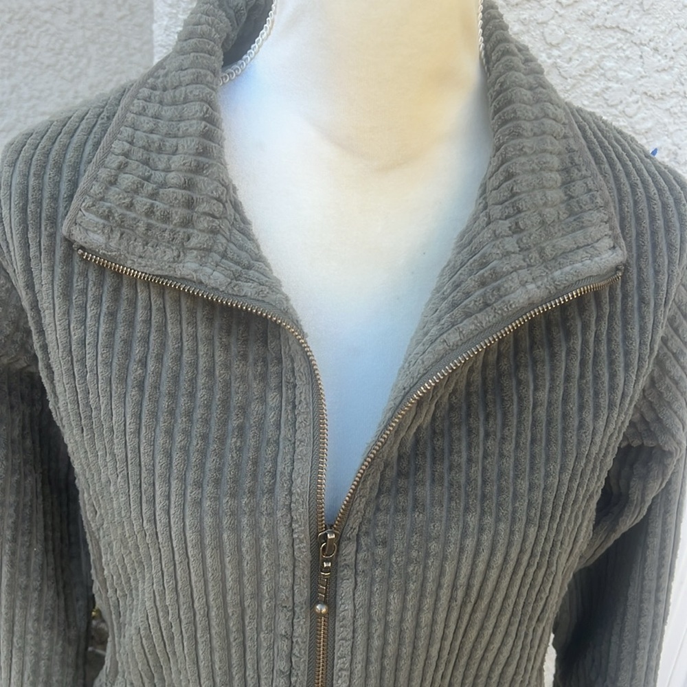 Woolrich Women's Light Olive Thick Corduroy Jacket Size S - Picture 2 of 7